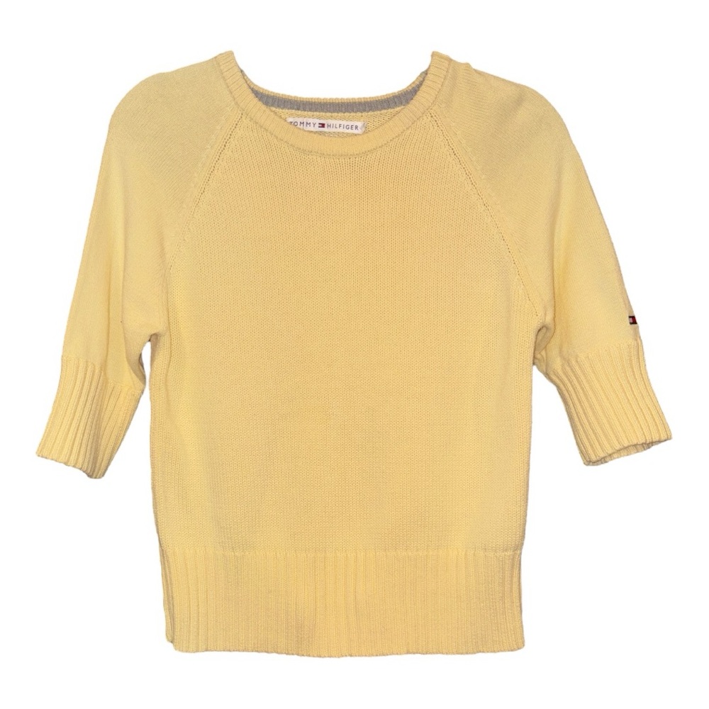 Tommy Hilfiger Yellow Short-Sleeve Sweater